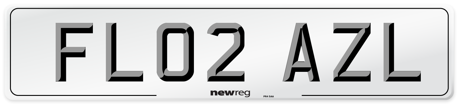 FL02 AZL Number Plate from New Reg